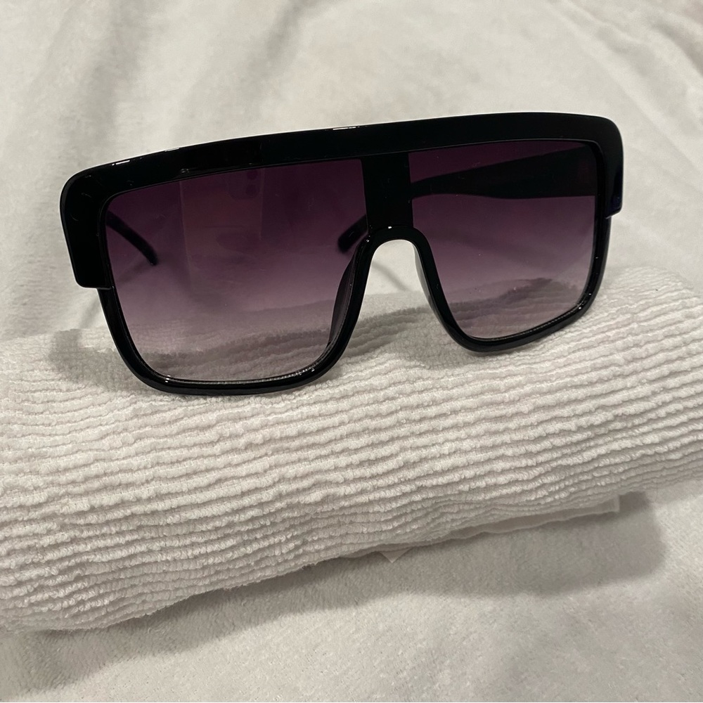 Oversized Square Black Sunglasses